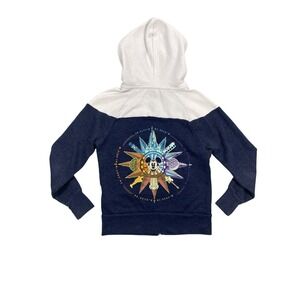 Kids Disney Parks Mickey Mouse Compass Zip Up Hoodie Walt Disney World XS